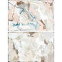 DKD Home Decor Set de 2 Cuadros Lienzo Abstracto Multicolor 100x150 cm