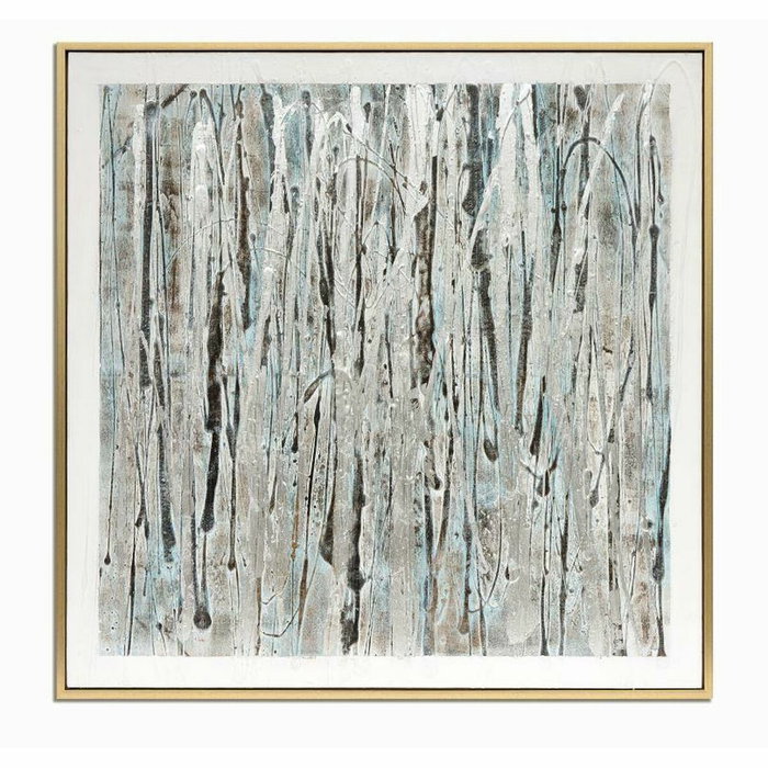 DKD Home Decor Cuadro Lienzo Abstracto Multicolor 131x131x3,8 cm DKD Home Decor Cuadro Lienzo Abstracto Multicolor 131x131x3,8 cm