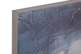 DKD Home Decor Cuadro Romantico Azul Blanco Bailarinas Lienzo Pino 100 x 100 cm (2 Unidades)