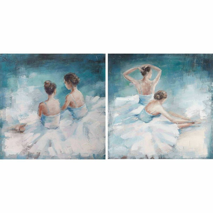 DKD Home Decor Cuadro Lienzo Pino Bailarinas Surtido de 2 Unidades DKD Home Decor Cuadro Lienzo Pino Bailarinas Surtido de 2 Unidades