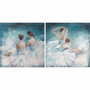DKD Home Decor Cuadro Lienzo Pino Bailarinas Surtido de 2 Unidades