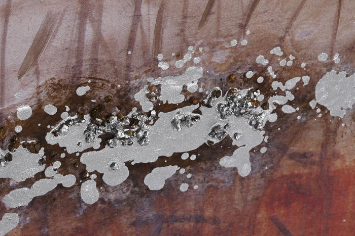 DKD Home Decor Cuadro Moderno Azul Rojo 3.5 x 100 x 100 cm (2 Unidades)