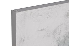 DKD Home Decor Cuadro Shabby Multicolor 100 x 100 x 3.5 cm (2 Unidades) Flores Lienzo Pino