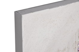 DKD Home Decor Cuadro Shabby Lila Lienzo Pino Amapolas 80 x 80 x 3.5 cm (2 Unidades)