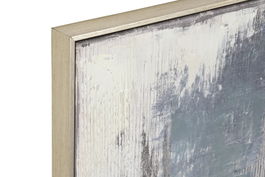 DKD Home Decor Cuadro Abstracto Gris Blanco Lienzo PS 60 x 80 x 3.5 cm (2 Unidades)