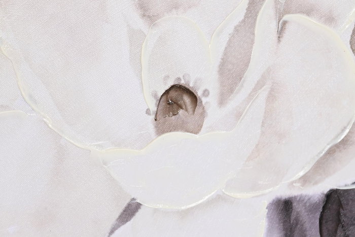 DKD Home Decor Cuadro Tradicional Lienzo Blanco Marron Gris 80 x 80 x 3.5 cm (2 Unidades)