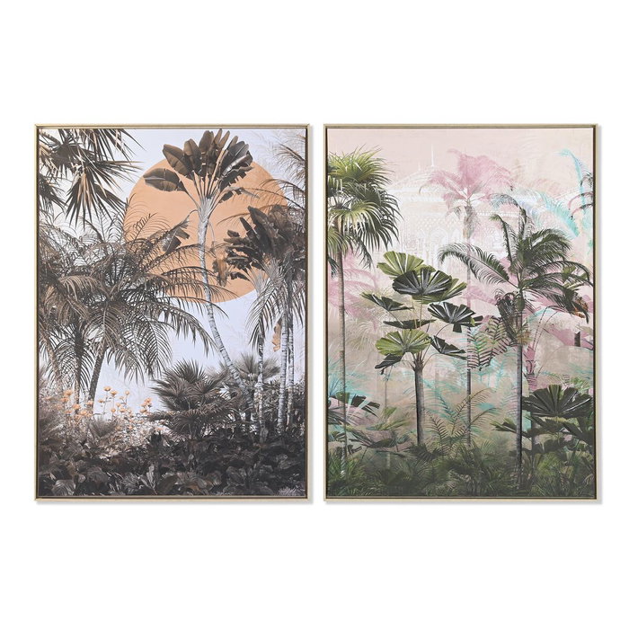 DKD Home Decor Cuadro PS Lienzo Palmeras Surtido de 2 Unidades 103x4,5x143 cm DKD Home Decor Cuadro PS Lienzo Palmeras Surtido de 2 Unidades 103x4,5x143 cm
