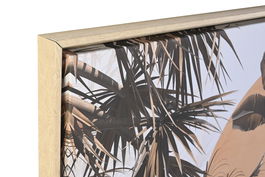 DKD Home Decor Cuadro Tropical Multicolor 103 x 143 x 4.5 cm (2 Unidades)