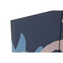 DKD Home Decor Set de 3 Cuadros Lienzo MDF Jungle Azul y Turquesa 140x3,8x100 cm