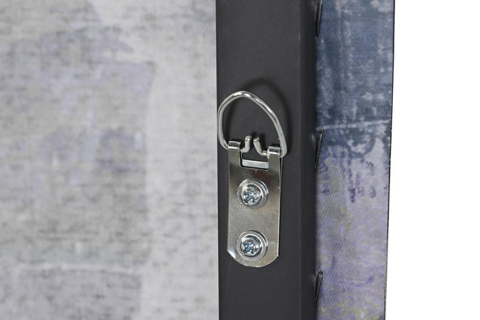 DKD Home Decor Cuadro Abstracto Azul Gris Lienzo PS 4.5 x 123 x 83 cm (2 Unidades)