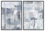 DKD Home Decor Set de 2 Cuadros Abstractos enmarcados 83x4,5x123 cm