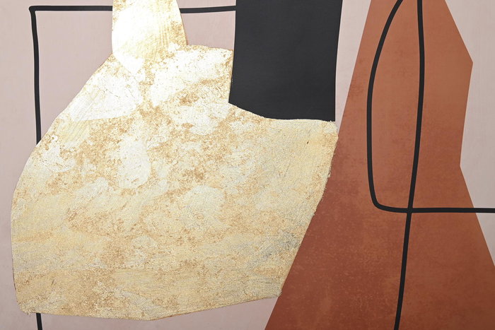 DKD Home Decor Cuadro Beige Naranja Ps Lienzo 4.5 x 123 x 83 cm (2 Unidades)