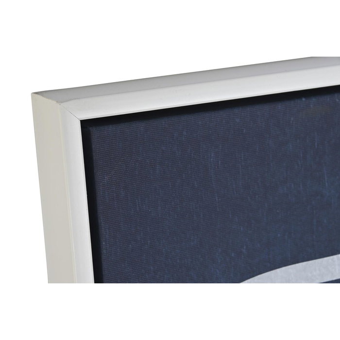 DKD Home Decor Cuadro Abstracto Azul Pack de 2