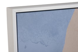 DKD Home Decor Cuadro Scandi Azul Terracota Lienzo PS 103 x 103 x 4.5 cm (2 Unidades)