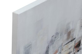 DKD Home Decor Cuadro Gris Ciudad Abstracto 2.8 x 80 x 120 cm (2 Unidades) Lienzo MDF
