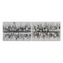 DKD Home Decor Cuadro Lienzo Ciudad Abstracto Surtido de 2 Piezas 120x80 cm