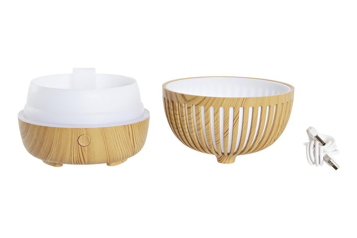 DKD Home Decor Difusor de Aroma Basicos 180ml ABS PP Natural 11.8x12.1x11.8 cm