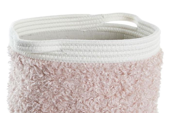 DKD Home Decor Cestas Infantil Rosa Palo Gris Oscuro Algodón Set 3 Piezas 34 x 27 x 34 cm DKD Home Decor Cestas Infantil Rosa Palo Gris Oscuro Algodón Set 3 Piezas 34 x 27 x 34 cm
