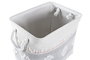 DKD Home Decor Cesta Boho Gris Blanco Algodón Set 2 Piezas 35x40x45 cm