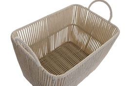 DKD Home Decor Cesta Basicos Beige Set de 3 29 x 31 x 39 cm