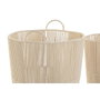 DKD Home Decor Set de 3 Cestas de Algodón y Metal Beige