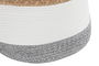DKD Home Decor Cesta Basicos Blanco Natural 36 x 52 x 36 cm