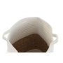 DKD Home Decor Cesta de Fibra de Algodón 36x36x52 cm Blanco