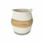 DKD Home Decor Cesta de Fibra de Algodón Blanco 30x30x40 cm