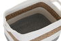 DKD Home Decor Cesta Basicos 27 x 27 x 36 cm Set de 3 Blanco Natural Fibra Algodon Hecho a mano