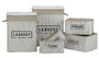 DKD Home Decor Cesta Ropa Basicos Blanco 40 x 30 x 46 cm Set de 6