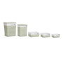 DKD Home Decor Set de 5 Cestas de Ropa de Mimbre y Poliéster Verde