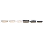 DKD Home Decor Set de 3 Cestas de Fibra de Maíz y Algodón, Surtido de 2 Unidades