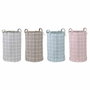 DKD Home Decor Surtido de 4 Cestas de Poliéster y EVA 35x35x55 cm