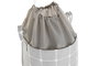DKD Home Decor Cesta Basicos Gris Beige 35 x 55 x 35 cm (4 Unidades)