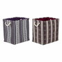 DKD Home Decor Cesta de Poliéster y EVA 40x30x40, Surtido de 2 Unidades