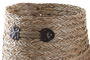 DKD Home Decor Cesta Basicos Natural Set de 3 Piezas 30 x 30 x 28 cm Hecho a Mano Seagrass