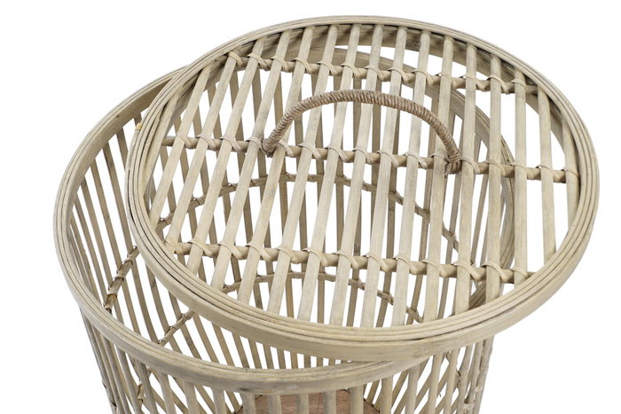 DKD Home Decor Cesta Urban Set de 2 Piezas Bambú Marrón Claro 40 x 61 x 40 cm DKD Home Decor Cesta Urban Set de 2 Piezas Bambú Marrón Claro 40 x 61 x 40 cm