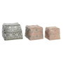 DKD Home Decor Set de 3 Cestas de Bambú Multicolor