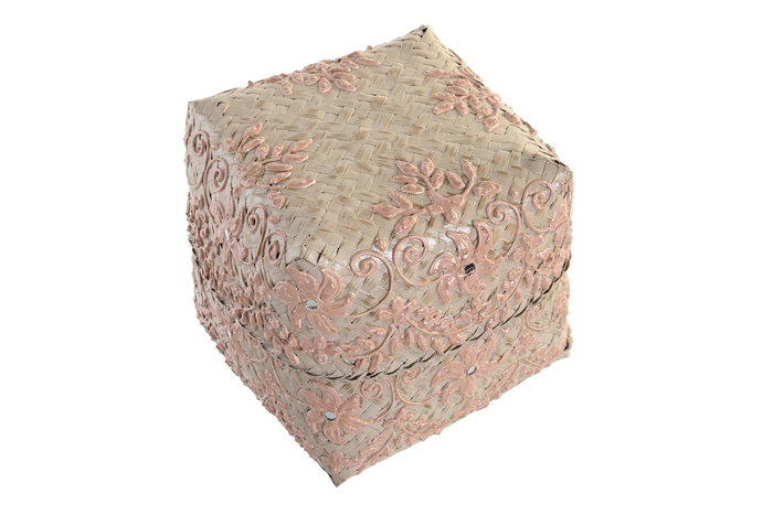 DKD Home Decor Cesta Balines Bambú Multicolor 27 x 23 x 27 cm Set de 3 Piezas (22x19 19x17)