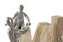 DKD Home Decor Decoración de Mango y Aluminio Natural
