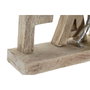 DKD Home Decor Decoración de Mango y Aluminio Natural