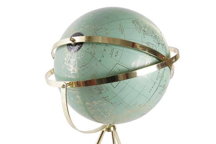 Globo Terraqueo Vintage DKD Home Decor Azul Dorado 34 x 63 x 37 cm