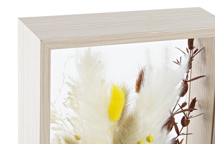 DKD Home Decor Decoración de Flores Secas MDF 16x6x21 Surtido de 2