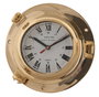 DKD Home Decor Reloj de Pared de Latón y Cristal Brillante Dorado