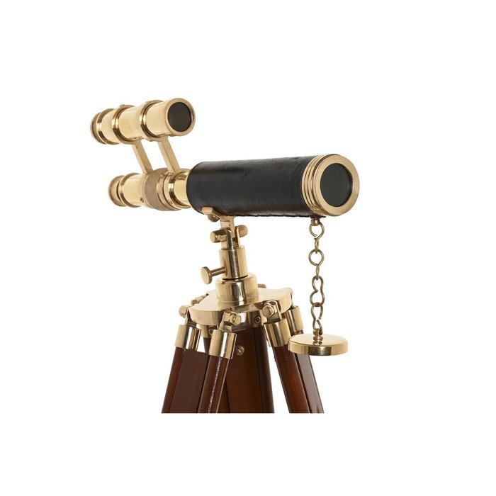 DKD Home Decor Telescopio Dorado Marron Laton Mango 24 x 34 x 17 cm DKD Home Decor Telescopio Dorado Marron Laton Mango 24 x 34 x 17 cm