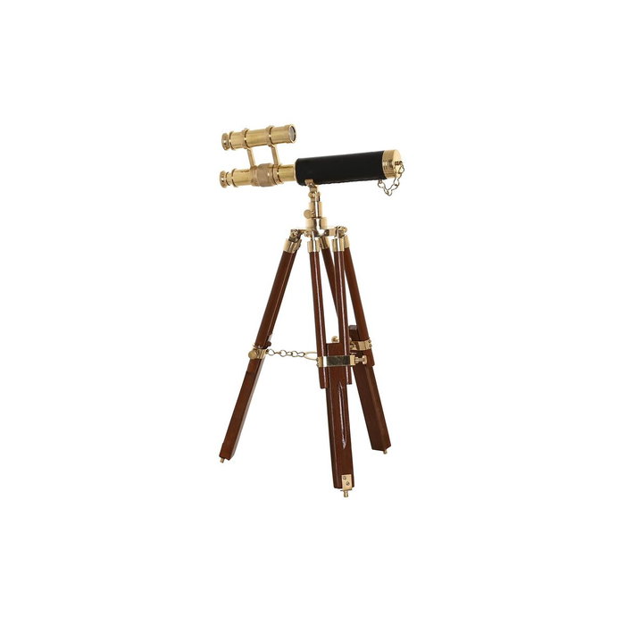 DKD Home Decor Telescopio Dorado Marron Laton Mango 24 x 34 x 17 cm DKD Home Decor Telescopio Dorado Marron Laton Mango 24 x 34 x 17 cm