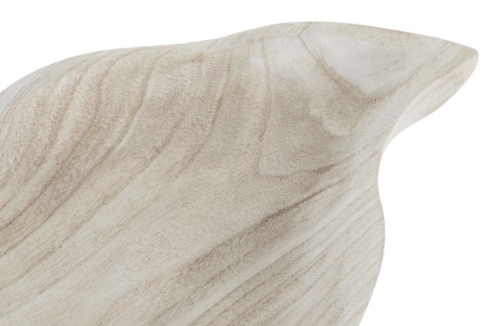 DKD Home Decor Centro de Mesa Tropical Hoja Marron Claro 28 x 5 x 56 cm