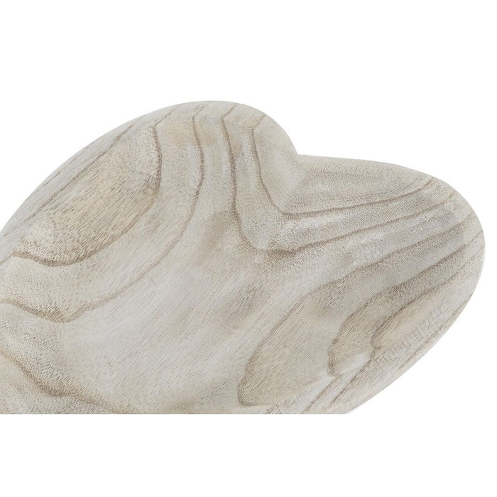 DKD Home Decor Centro de Mesa Paulownia Corazón Natural Marrón Claro 35x24x4 cm DKD Home Decor Centro de Mesa Paulownia Corazón Natural Marrón Claro 35x24x4 cm