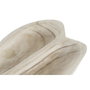 DKD Home Decor Centro de Mesa Paulownia Doble Natural Marrón Claro