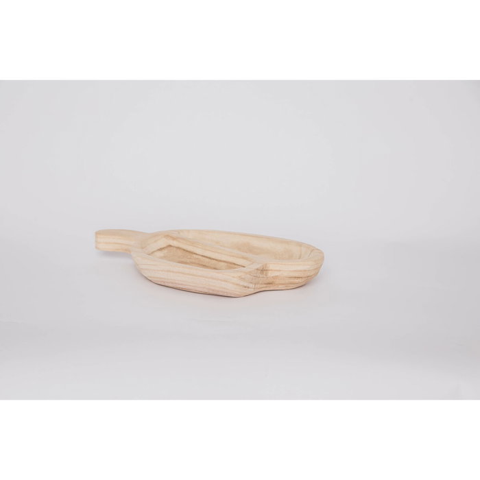 DKD Home Decor Centro de Mesa Paulownia Doble Natural Marrón Claro